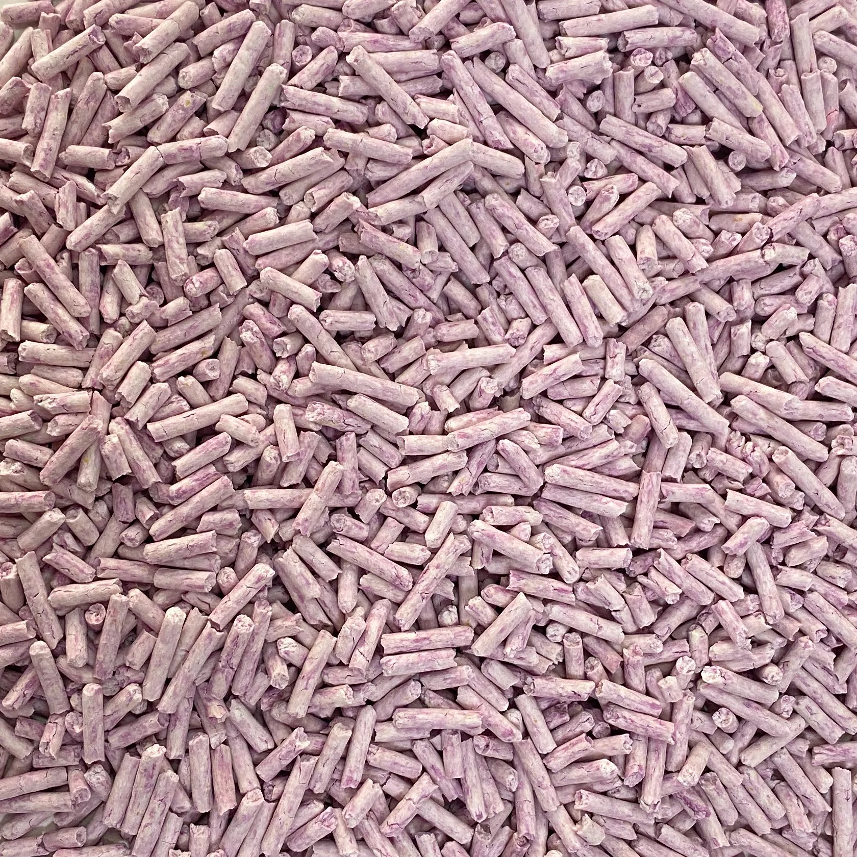 1,5 mm Lavendel Tofu -Katzenstreu